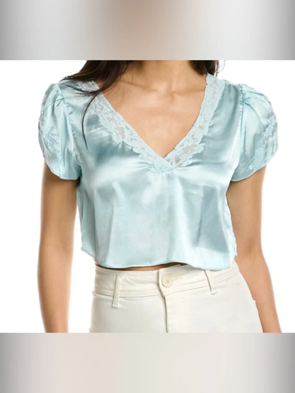 Loveshackfancy Lisanne Crop Top
In Blue Medium NWT - Picture 1 of 5
